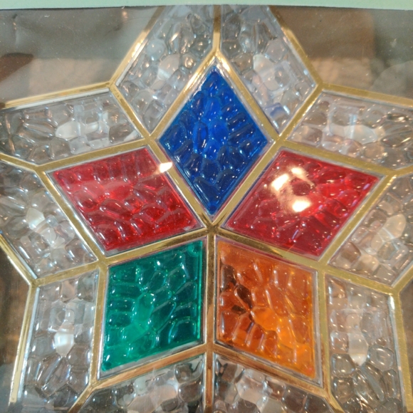 Yule Rite Lighted Star Tree Topper Multicolor Bulbs Indoor Use, New Boxed - Picture 2 of 4